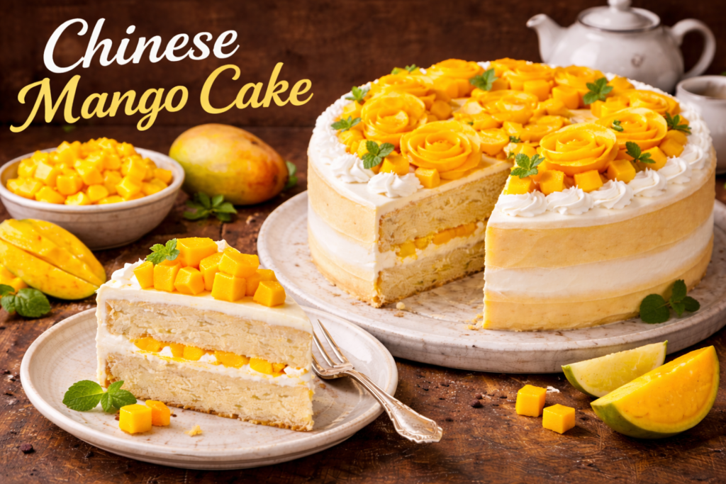 Chinese Mango cake