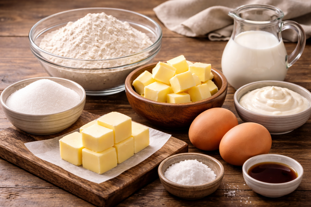 Butter Cake Ingredients