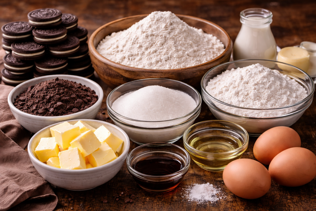 Oreo cake ingredients