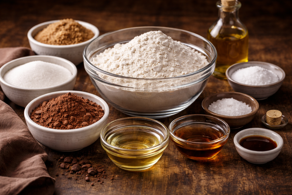 Wacky cake ingredients