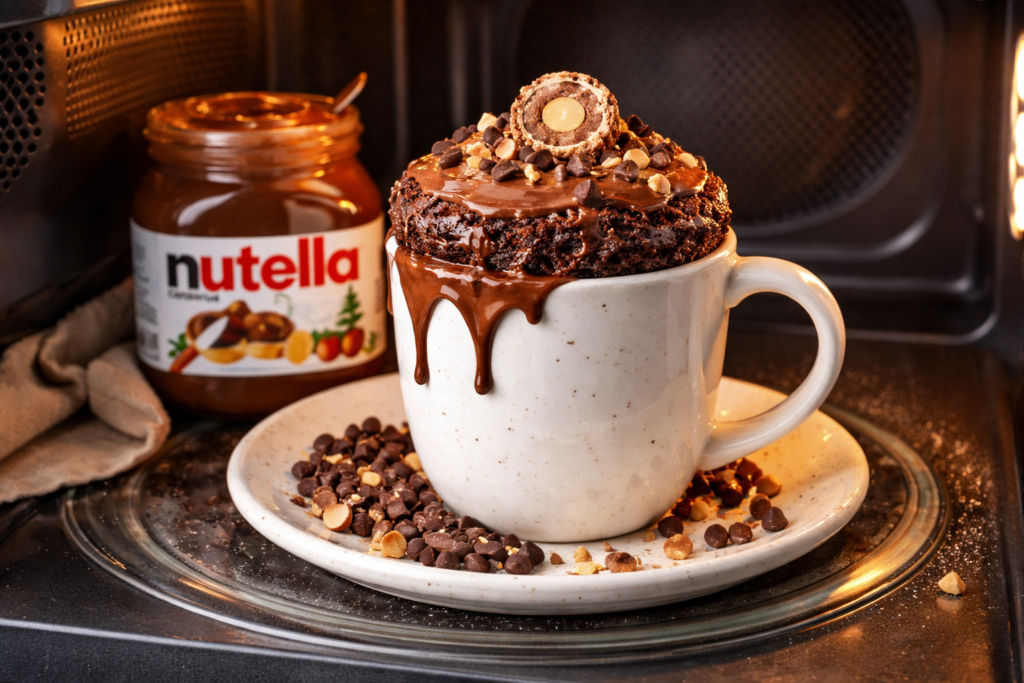 Nutella mug cake